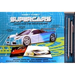 Design It Yourself Supercars [With Drawing TemplatesWith Pen and White Highlight Pencil] (Design It Yourself (Scholastic))