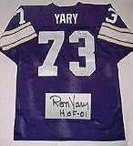 Ron Yary Minnesota Vikings NFL Autographed Throwback Jersey with 