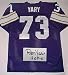 Ron Yary Minnesota Vikings NFL Autographed Throwback Jersey with HOF '01 Inscription
