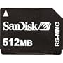SanDisk flash memory card - 512 MB - RS-MMC (SDMRJ-512-A10M, Retail Package)