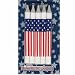 Patriotic Cakes Candles - 10 Red, White, Blue Stripes & Stars Candles
