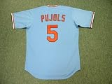 ALBERT PUJOLS St. Louis Cardinals 1980's Majestic Cooperstown Throwback Away Baseball Jersey, LARGE