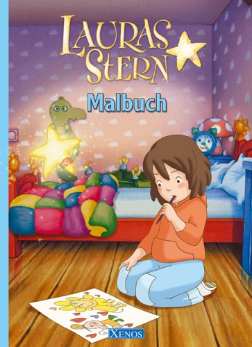 Lauras Stern, Malbuch (Motiv Laura malt in ihrem Zimmer)