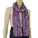 Stylish Multi-Tone Soft Lightweight Chiffon Ruffle Leopard Print Fashion Scarf