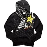 Fox Racing Rockstar Men's Front Fleece Hoody Zip Sportswear Sweatshirt