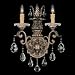 Modern Versailles Wall Sconce in Silver Lace