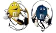 M & M's Mini Plush Radio with Headphones, Includes Blue & Yellow