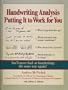 Handwriting Analysis Putting It to Work