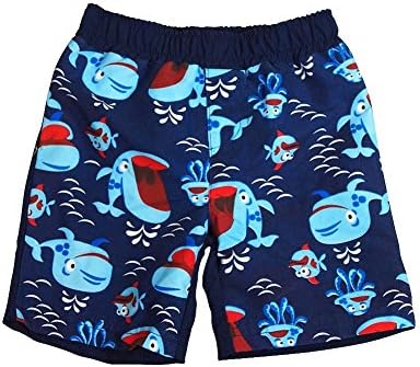 Bunz Kidz - Baby Boys Whales Swimsuit, Navy 35000-12Months