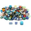 Assorted Chevron Glass Beads Beading Mix Approx 100