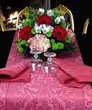 Regale Linen Cotton 18x90-inch Runner, classic cranberry