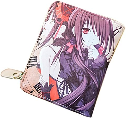 Ilucky Anime Date a Live Cosplay Case Purse Wallet Pu Bag- Tokisaki Kurumi Purse
