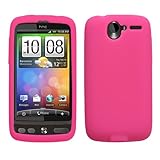 MyBat HTC Desire Solid Skin Cover - Hot Pink