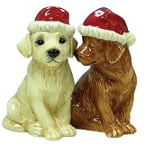 Westland Giftware Mwah Magnetic Holiday Labs Salt and Pepper Shaker Set, 3-1/2-Inch