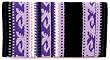 Mayatex Saddle Blanket - Wool Del Mar - Black and Purple