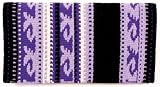 Mayatex Saddle Blanket - Wool Del Mar - Black and Purple
