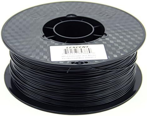 Lexcent ABS 3d Printer Filament - 1.75mm 1kg Spool (Black)