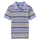 Toddler Boys' Cherokee Striped Short-Sleeve Polo - Jet Stream Blue