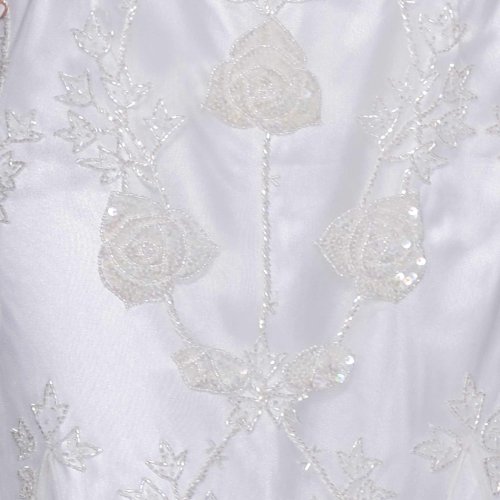 Long Ivory Beaded Informal Bridal Gown by Sean Collection (1817) M