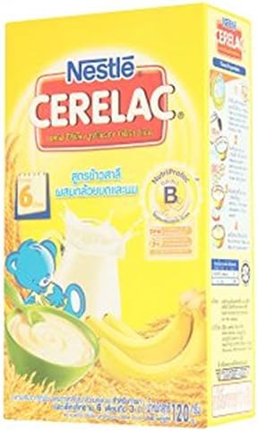 Nestle Nutrition Series Slack-fill Protec Industries SBL Supplement Cereal Wheat Recipes Mix Mashed Banana and Milk 120g.