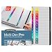 Wilson Jones MultiDex Pro Dividers, Jan. - Dec. Tab Index, Multicolor Tabs, Case of 12 Sets (W54732)