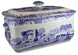 Spode Blue Italian 16-by-9-Inches Bread Bin