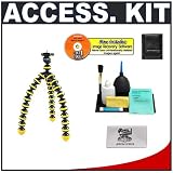 Joby GP1 Gorillapod Flexible Tripod (Yellow) + Cameta Accessory Kit for Digital Point and Shoot Cameras
