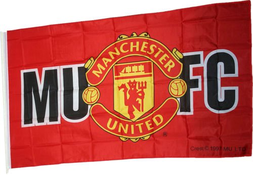Manchester United Man Utd Flag 5ft x 3ft MUFC Detail