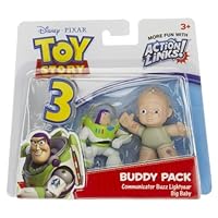 Communicator Buzz Lightyear and Big Baby: Toy Story 3 Action Links Mini-Figure Buddy Pack 2 Inch High Figures
