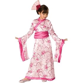 Let's Pretend Child's Asian Princess Pink Kimono Costume, Large