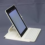 Bluetooth Keyboard With Stand Case for iPad 2 ホワイト