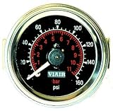 VIAIR 90082 2 Dual Face Needle Gauge, Black