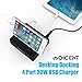 QICENT Electronics Charging Station - Multi Device Quick Charge 2.0 Charging Stations Dock for Apple Smartphones Tablets Power Bank