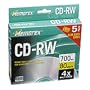 Memorex 700MB/80-Minute 4x Data CD-RW Media (5-Pack)