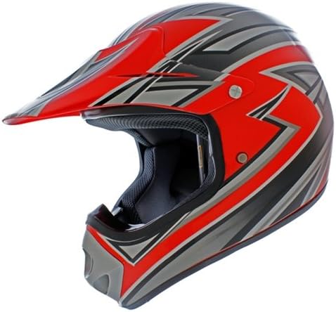 Duke DK-500R-M Red Motocross Helmet