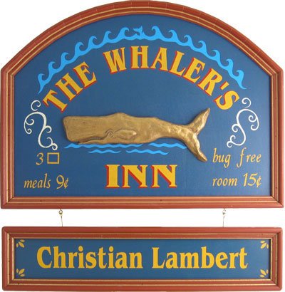 Personalized Wood Sign - THE WHALER'S INN