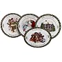 Portmeirion Studio A Christmas Story Series 3 Salad/Dessert Plates, Set of 4