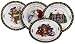 Kitchen & Housewares : Portmeirion Studio A Christmas Story Series 3 Salad/Dessert Plates, Set of 4