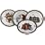 Portmeirion Studio A Christmas Story Series 3 Salad/Dessert Plates, Set of 4