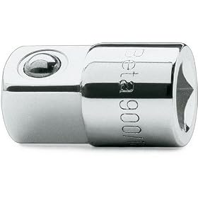 Beta 900/16  1/4" Female and 3/8" Male Drive Adaptor Socket, with Chrome Plated