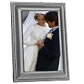 Antique Silver Beaded-Edge Frame  4x6"