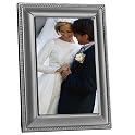 Antique Silver Beaded-Edge Frame  4x6"