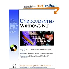 Undocumented Windows NT, w. CD-ROM