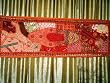 Spectacular Red Zardozi India Sari Tapestry Wall Hanging Table Runner