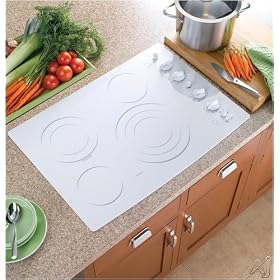 GE Profile: PP942TMWW 30'' Smoothtop Electric Cooktop with 12''/9''/6'' Tri-Ring Element & PowerBoil
