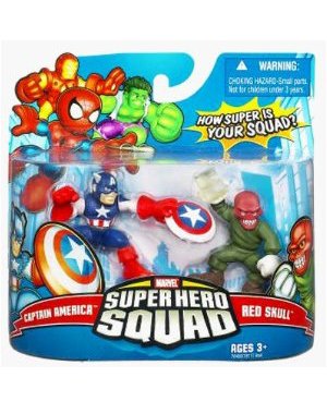  Marvel Superhero Squad Series 9 Mini 3 Inch Figure 2-Pack Captain America and the Red Skull