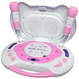 Hello Kitty KT2003B CD Karaoke System and CD Player, Random Play Button, LCD Display