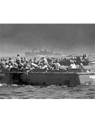 Single Detail Page Misc: New 11x14 Photo: Landing Barges Sweep Beaches of Leyte Island