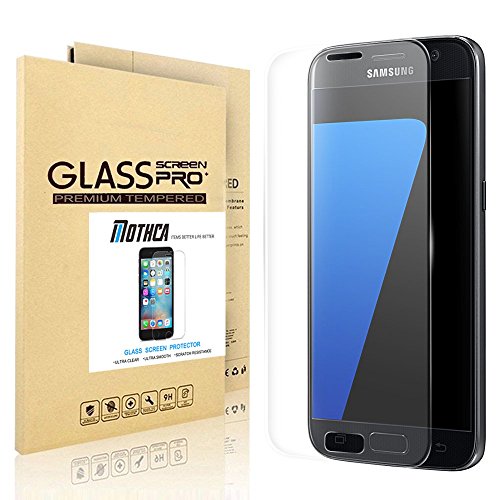 Samsung Galaxy S7 Full Coverage Tempered Glass Shield, Mothca® 3D Curved Edge to Edge Screen Protector Full Screen 9H Hardness Premium Glass HD Clear Sensitive Touch Flexible Protective (S7)