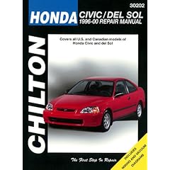 Honda Civic and del Sol: 1996-00 Repair Manual (Chilton's Total Car Care Repair Manuals)